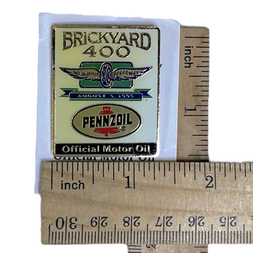 Vintage 1995 Pennzoil Nascar Race Brickyard 400 Pin Indianapolis Motor Speedway - Picture 8 of 16